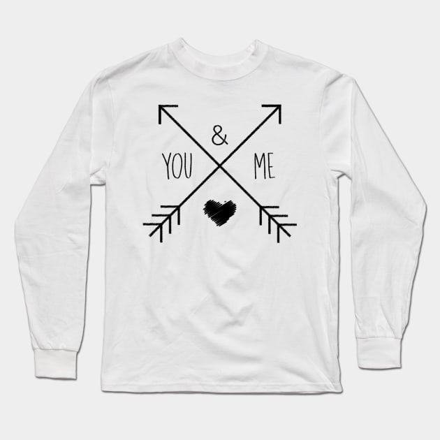 you and me Long Sleeve T-Shirt by Jiestore